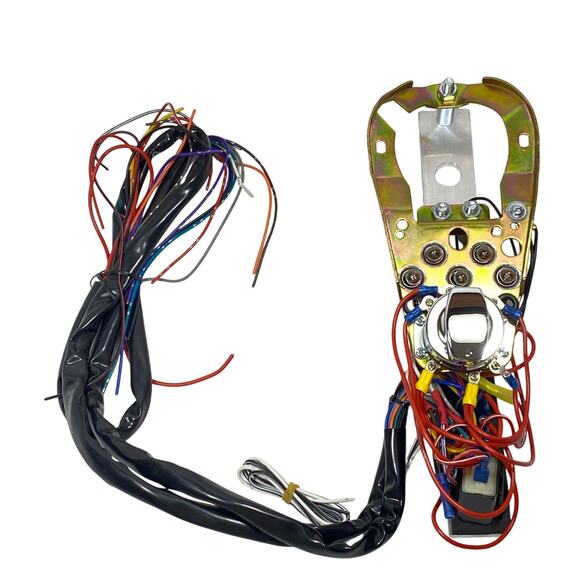 '84 '95 Harley-Davidson Wiring Harness Two Piece Tanks Fat Bob 400909 Cast Dash - Picture 1 of 15